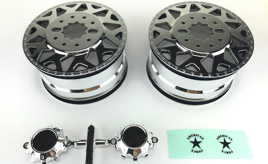 CD0604 Chrome F450 SD American Force H01 CONTRA Wheel (w/ chrome cap) DL-Series 2pcs