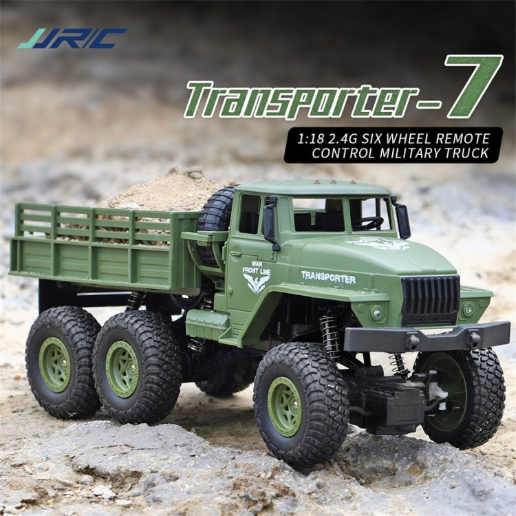 JJR/C 1:18 2.4Ghz 4 Channel Remote Control Dongfeng 7 Six-wheeled Armor Truck Vehicle Toy(Green)