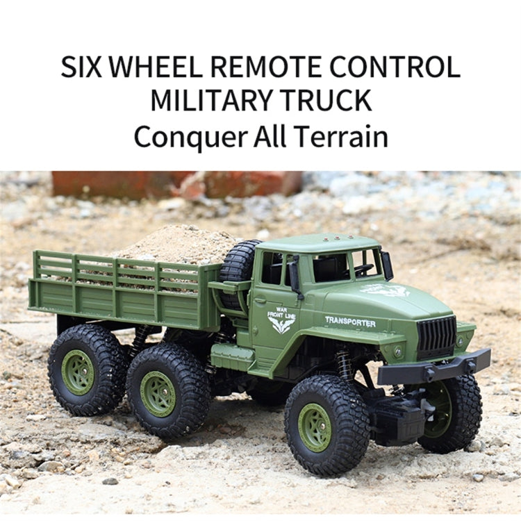 JJR/C 1:18 2.4Ghz 4 Channel Remote Control Dongfeng 7 Six-wheeled Armor Truck Vehicle Toy(Green)