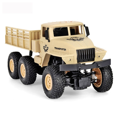 JJR/C 1:18 2.4Ghz 4 Channel Remote Control Dongfeng 7 Six-wheeled Armor Truck Vehicle Toy(Yellow)