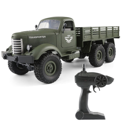 JJR/C Q60 Transporter-1 Full Body 1:16 Mini 2.4GHz RC 6WD Tracked Off-Road Military Truck Car Toy(Army Green)