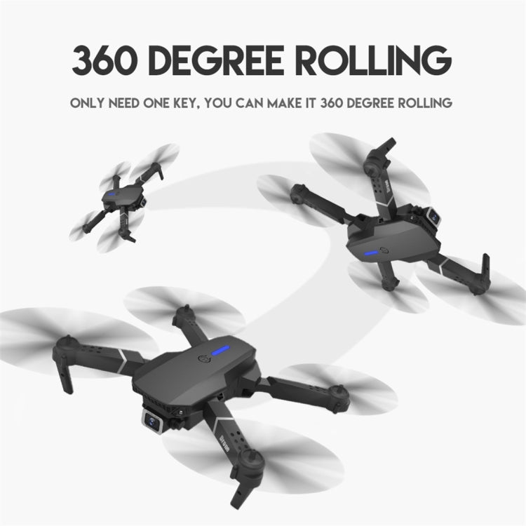 LS-E525 4K Double HD Camera Mini Foldable RC Quadcopter Drone Remote Control Aircraft(Black)