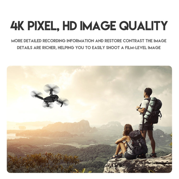 LS-E525 4K Double HD Camera Mini Foldable RC Quadcopter Drone Remote Control Aircraft(Black)