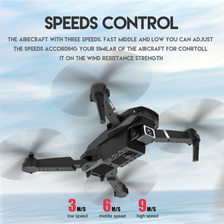 LS-E525 4K Single HD Camera Mini Foldable RC Quadcopter Drone Remote Control Aircraft(Black)