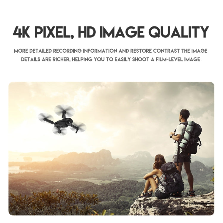 LS-E525 4K Single HD Camera Mini Foldable RC Quadcopter Drone Remote Control Aircraft(Black)