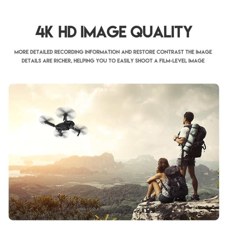 LS-E525 4K Single HD Camera Mini Foldable RC Quadcopter Drone Remote Control Aircraft(White)