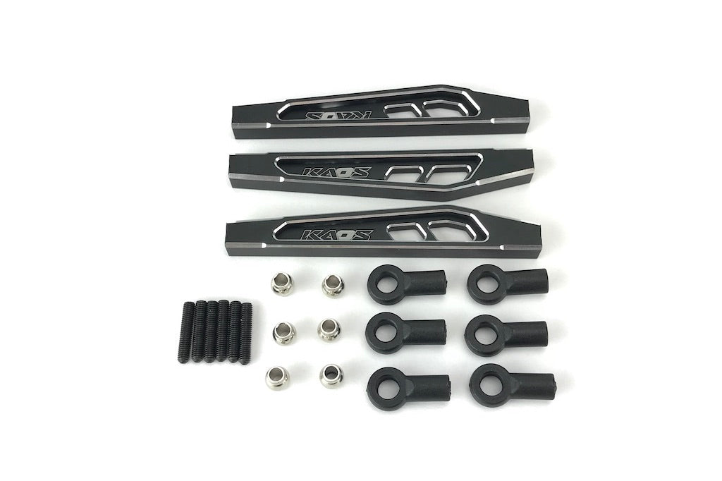 CKD0373 KAOS Front Upper & Lower Suspension Links Set (69mm, CNC Aluminum, Black anodized) 3 pcs F450 DL-Series