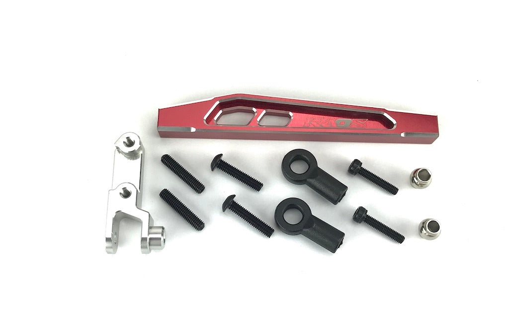 CKD0378 KAOS Front 4th Link Suspension Link Set (Upper left, 69mm, CNC Aluminum. Link Mount, Red Anodized) F450 DL-Series