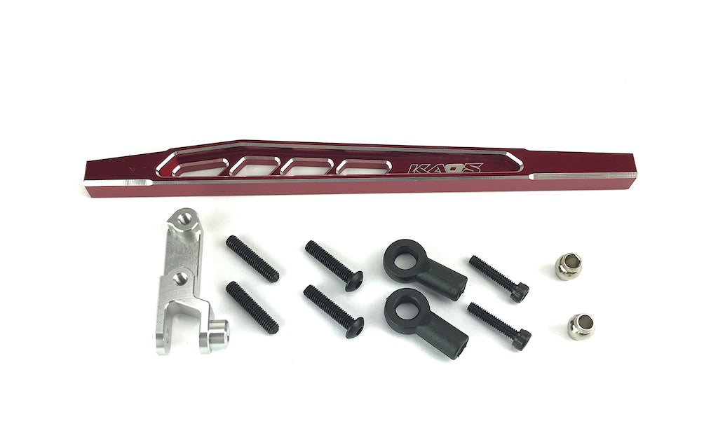 CKD0379 KAOS Rear 4th Link Suspension Link Set (Upper right, 117mm, CNC Aluminum. Link Mount, Red Anodized) F450 DL-Series