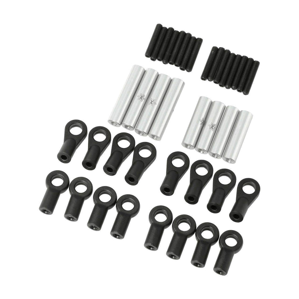 CKQ0307 KAOS Aluminum 4-Link Set Fiat 595 (175mm Wheelbase)