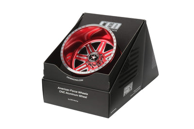 CKR0523 Forged Alloy CNC American Force Legend SS8 Wheel (-18,Red)