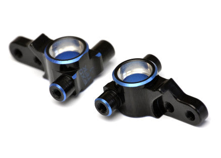 B6.4 STEERING BLOCKS -1mm 4L/4R, 7075, 2 color ano.