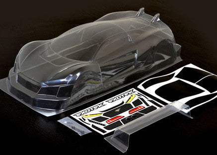 R-TEK GT, clear lexan body w/ wing, RTEK