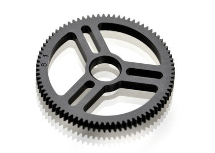 FLITE SPUR GEAR 48P 81T, MACHINED DELRIN for exo spur gear hubs