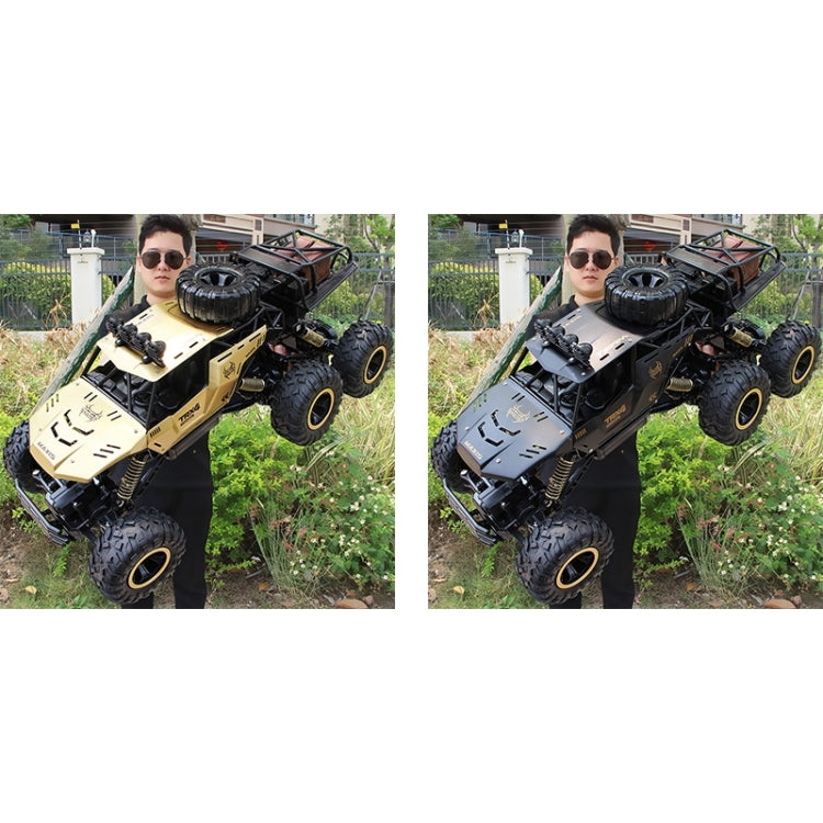 4WD Oversized Alloy Six Wheel Vehicle RC Car(Black)