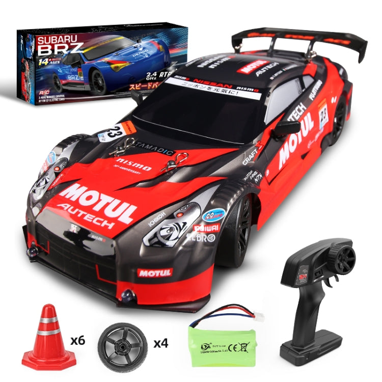 2.4G 1:16 4WD Drift RC Toy Car(Black Red)