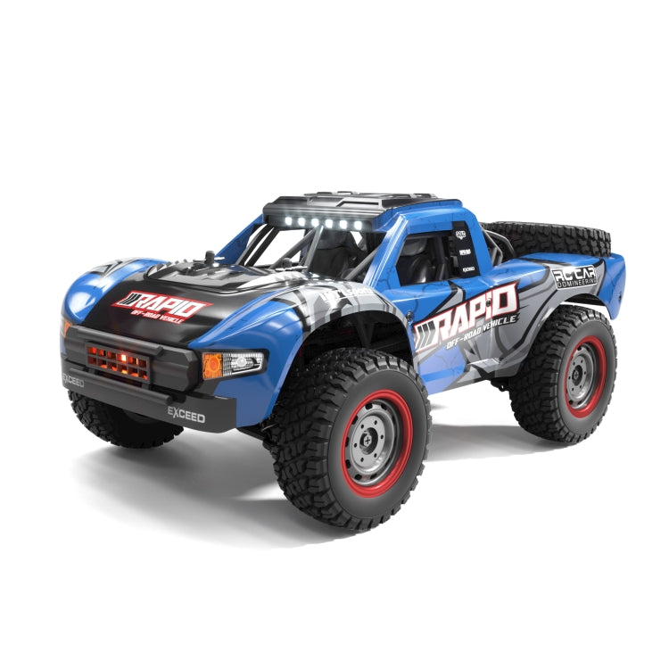 JJR/C Q130 Full-scale High-brush Four-wheel Drive High-speed Pickup Remote Control Car(Blue)