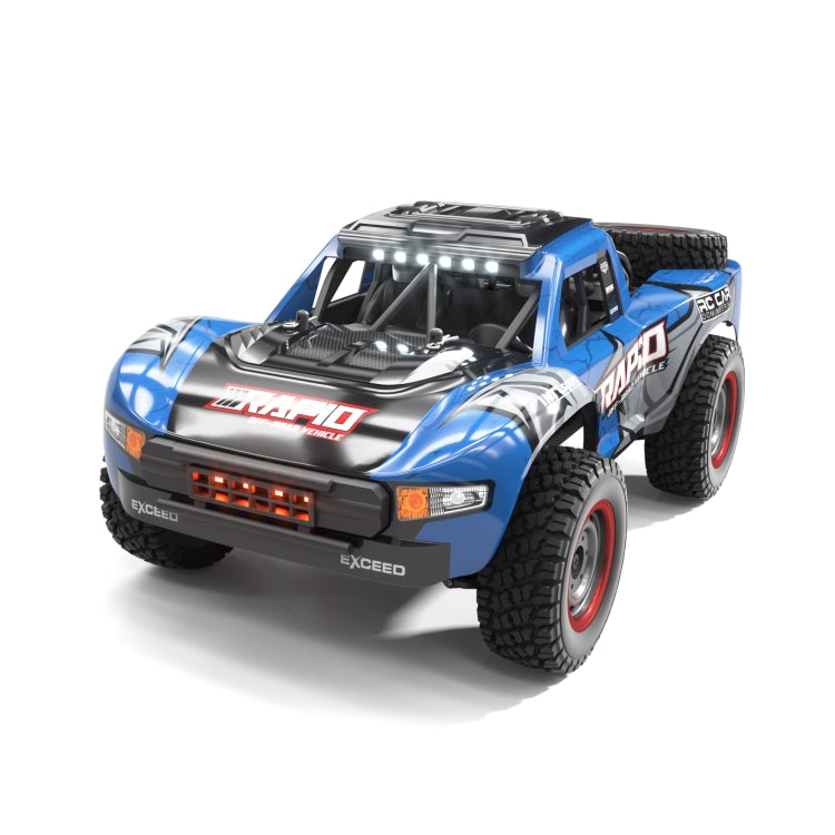 JJR/C Q130 Full-scale High-brush Four-wheel Drive High-speed Pickup Remote Control Car(Blue)