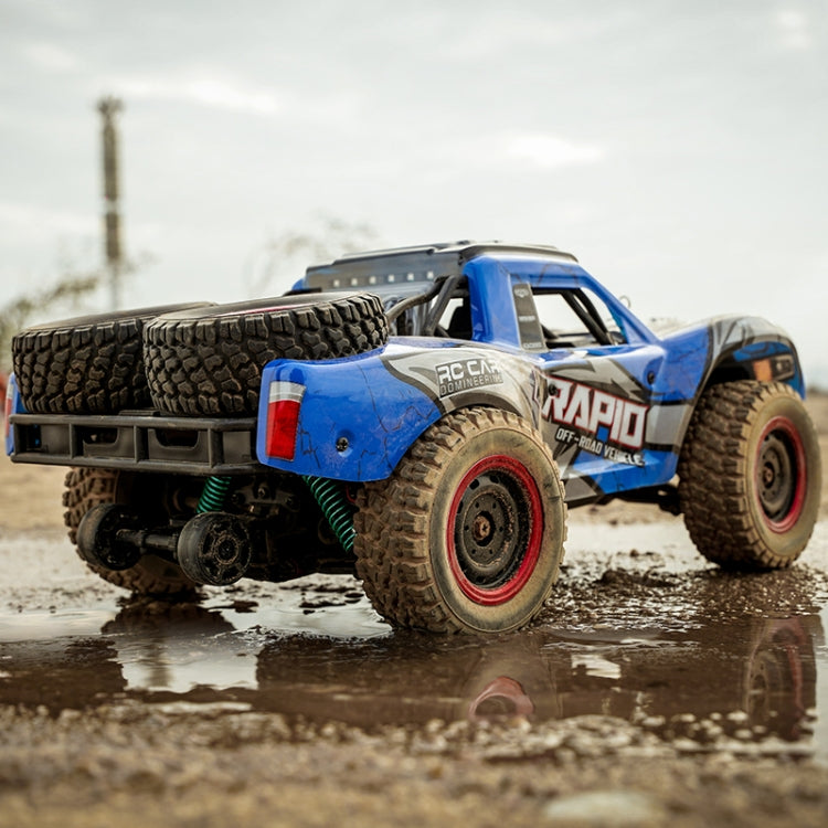 JJR/C Q130 Full-scale High-brush Four-wheel Drive High-speed Pickup Remote Control Car(Blue)