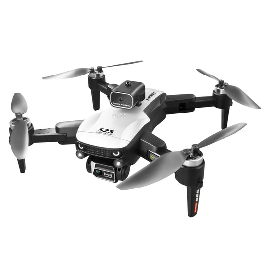 LS-S2S Obstacle Avoidance Brushless Dual Lens Aerial Photography Folding Drone, Specification:4K(White)
