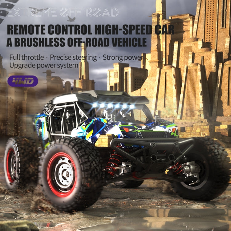 JJR/C Q141B Brushless 4WD High Speed Remote Control Desert Truck(Blue)