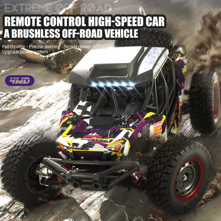 JJR/C Q141B Brushless 4WD High Speed Remote Control Desert Truck(Purple)