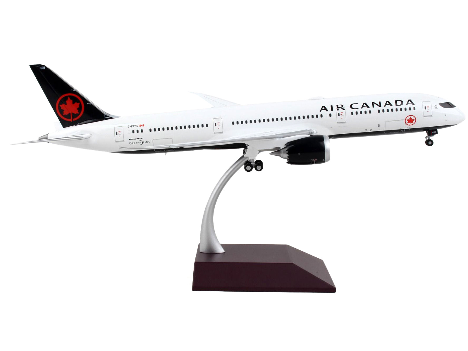Boeing 787-9 Commercial Aircraft "Air Canada" White with Black Tail "Gemini 200" Series 1/200 Diecast Model Airplane by GeminiJets