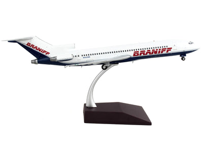 Boeing 727-200 Commercial Aircraft "Braniff International Airways" White and Blue "Gemini 200" Series 1/200 Diecast Model Airplane by GeminiJets