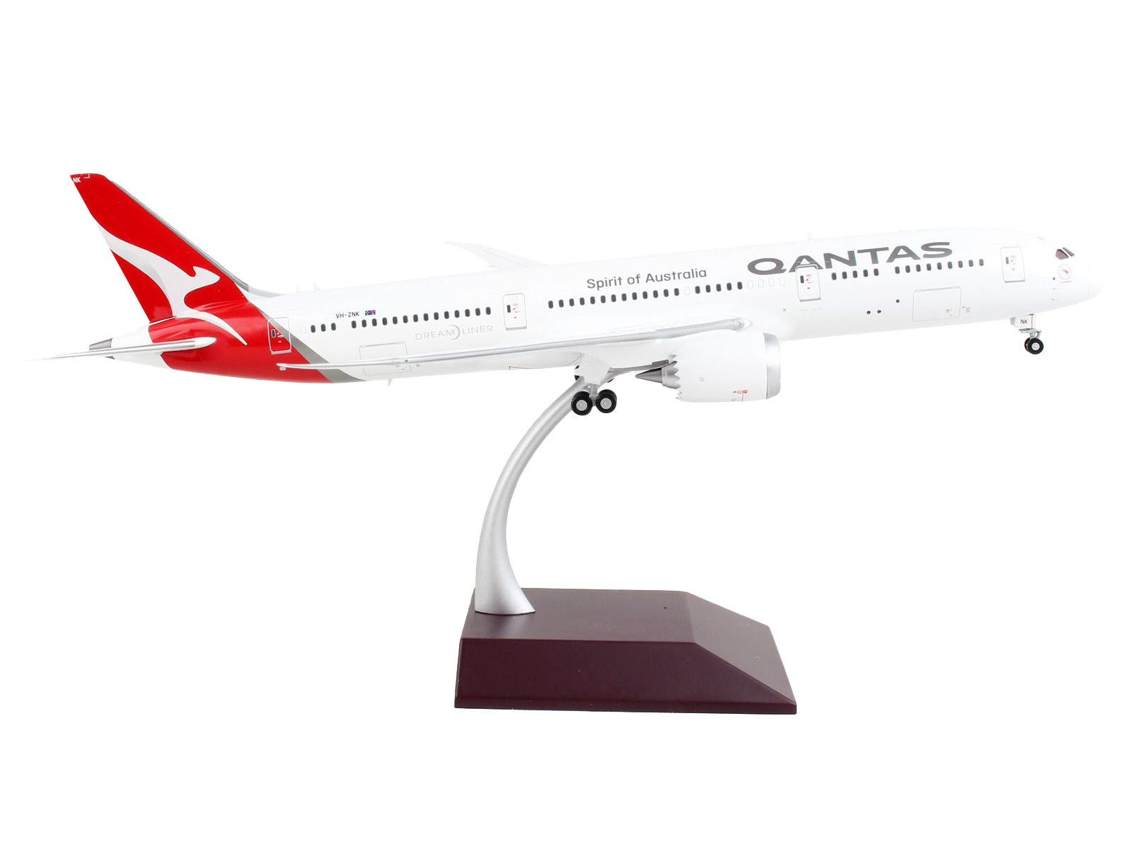 Boeing 787-9 Commercial Aircraft "Qantas Airways - Spirit of Australia" White with Red Tail "Gemini 200" Series 1/200 Diecast Model Airplane by GeminiJets