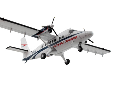 De Havilland DHC-6-300 Commercial Aircraft "Allegheny Airlines" White with Blue Stripes "Gemini 200" Series 1/200 Diecast Model Airplane by GeminiJets