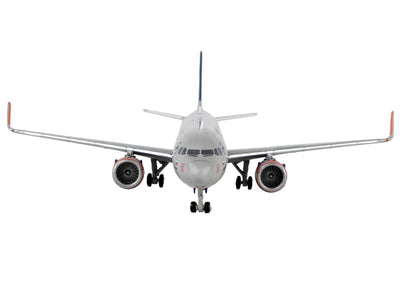 Airbus A321 Commercial Aircraft "Aeroflot" Gray with Blue Tail 1/400 Diecast Model Airplane by GeminiJets
