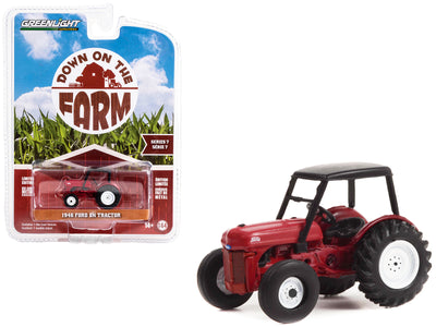 1946 Ford 8N Tractor Red with Black Canopy "Down on the Farm" Series 7 1/64 Diecast Model by Greenlight