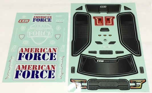 GS184 REEPER AMERICAN FORCE EDITION DECAL SHEET