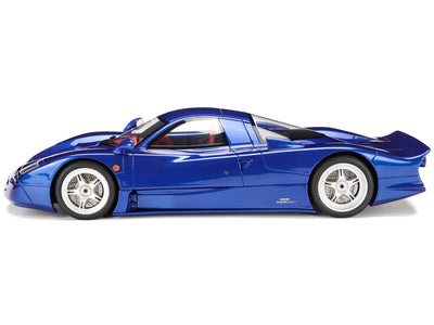 1997 Nissan R390 GT1 "Road Car" Blue Metallic with Red Interior 1/18 Model Car by GT Spirit