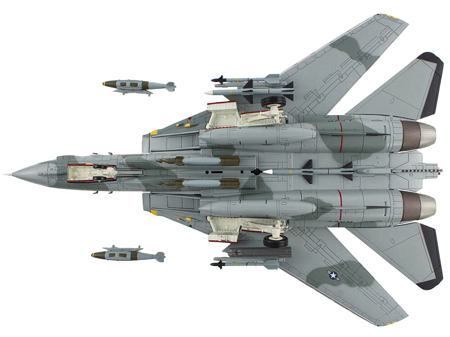 Grumman F-14B Tomcat Fighter Aircraft "VF-74 'Be-Devilers'" (1994) United States Navy "Air Power Series" 1/72 Diecast Model by Hobby Master