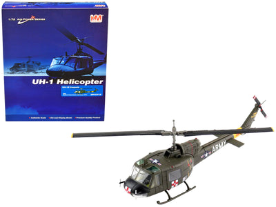 Bell UH-1B Iroquois Helicopter "57th Medical Detachment US Army" (1960s) "Air Power Series" 1/72 Scale Model by Hobby Master