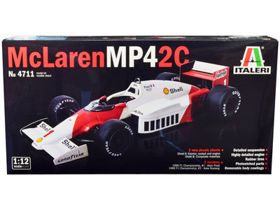 Skill 5 Model Kit McLaren MP4 2C "Formula One F1 World Championship" (1986) 1/12 Scale Model by Italeri