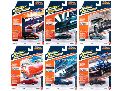 "Classic Gold Collection" 2023 Set A of 6 Cars Release 1 1/64 Diecast Model Cars by Johnny Lightning