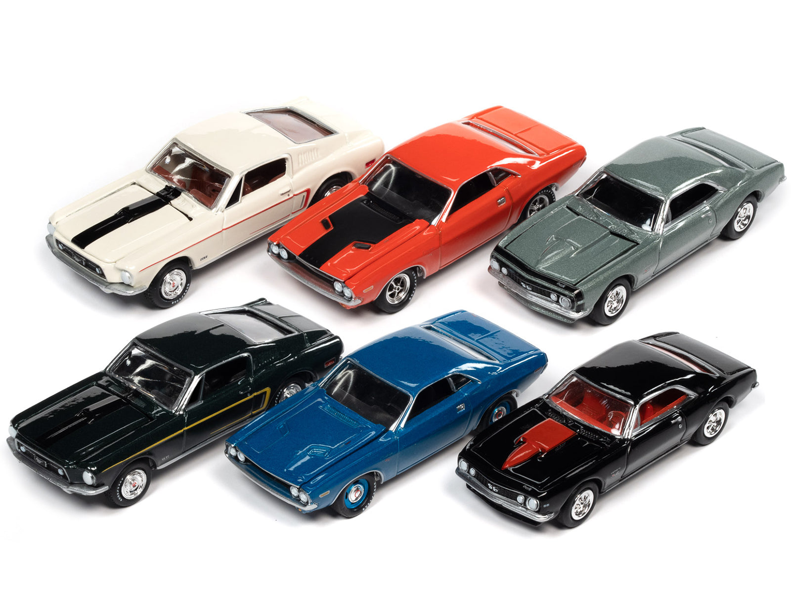 Johnny Lightning Collector's Tin 2021 Set of 6 Cars Release 3 Limited Edition of 7140 pieces Worldwide 1/64 Diecast Model Cars by Johnny Lightning
