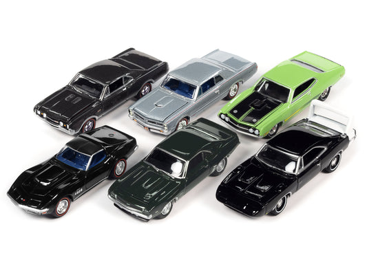"Muscle Cars USA" 2022 Set B of 6 pieces Release 3 1/64 Diecast Model Cars by Johnny Lightning