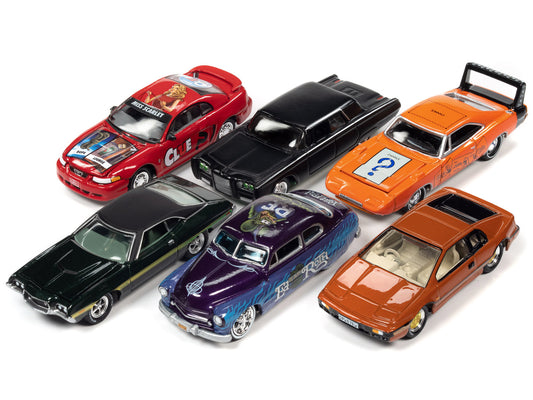 Pop Culture 2022 Set of 6 Cars Release 1 1/64 Diecast Model Cars by Johnny Lightning
