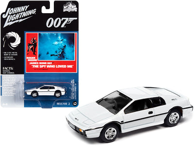 Lotus Esprit S1 White (James Bond 007) "The Spy Who Loved Me" (1977) Movie "Pop Culture" Series 1/64 Diecast Model Car by Johnny Lightning
