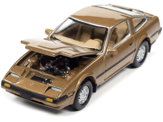 1984 Nissan 300ZX Aspen Gold Metallic with Black Stripes "Classic Gold Collection" Series Limited Edition to 12480 pieces Worldwide 1/64 Diecast Model Car by Johnny Lightning