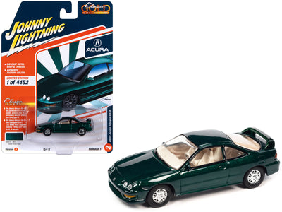 2000 Acura Integra GS-R Clover Green Pearl Metallic "Classic Gold Collection" 2023 Release 1 Limited Edition to 4452 pieces Worldwide 1/64 Diecast Model Car by Johnny Lightning