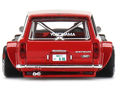 Datsun 510 Wagon "ADVAN" Black and Red (Designed by Jun Imai) "Kaido House" Special 1/64 Diecast Model Car by True Scale Miniatures