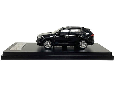 Toyota RAV4 Hybrid Black 1/64 Diecast Model Car by LCD Models