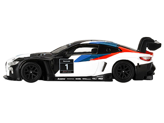 BMW M4 GT3 #1 White with Graphics "2021 Presentation Edition" Limited Edition to 3600 pieces Worldwide 1/64 Diecast Model Car by True Scale Miniatures