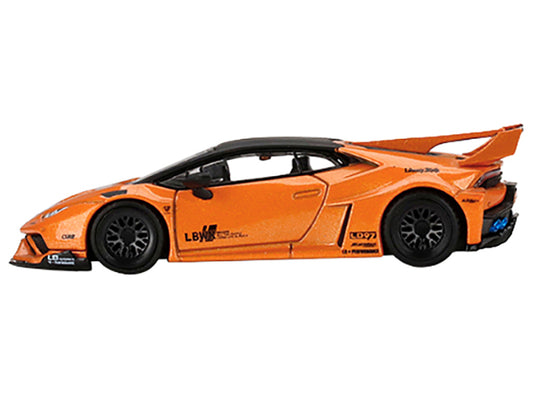 Lamborghini Huracan GT LB WORKS Arancio Borealis Orange Metallic with Gray Metallic Top Limited Edition to 5400 pieces Worldwide 1/64 Diecast Model Car by True Scale Miniatures