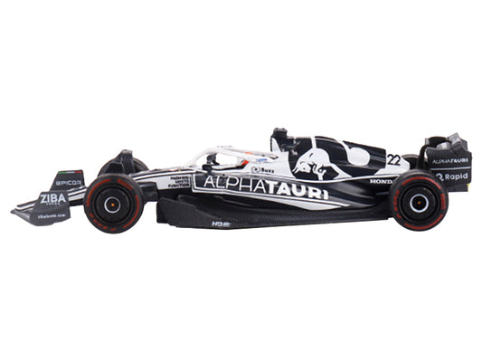 AlphaTauri AT03 #22 Yuki Tsunoda Formula One F1 "Abu Dhabi GP" (2022) Limited Edition 1/64 Diecast Model Car by True Scale Miniatures