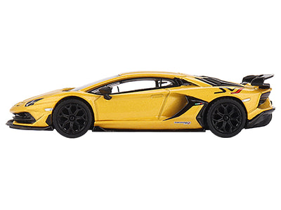 Lamborghini Aventador SVJ Giallo Orion Yellow Limited Edition to 4200 pieces Worldwide 1/64 Diecast Model Car by True Scale Miniatures